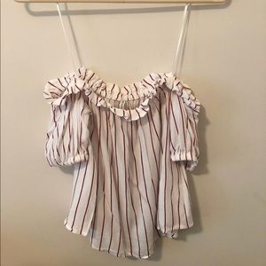 BERSHKA off the shoulder top